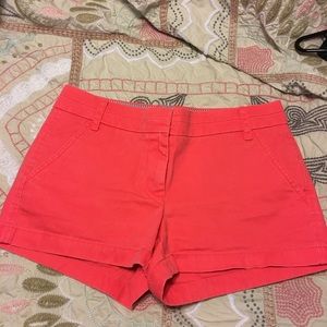 Jcrew bright pink 3" chino short size 4